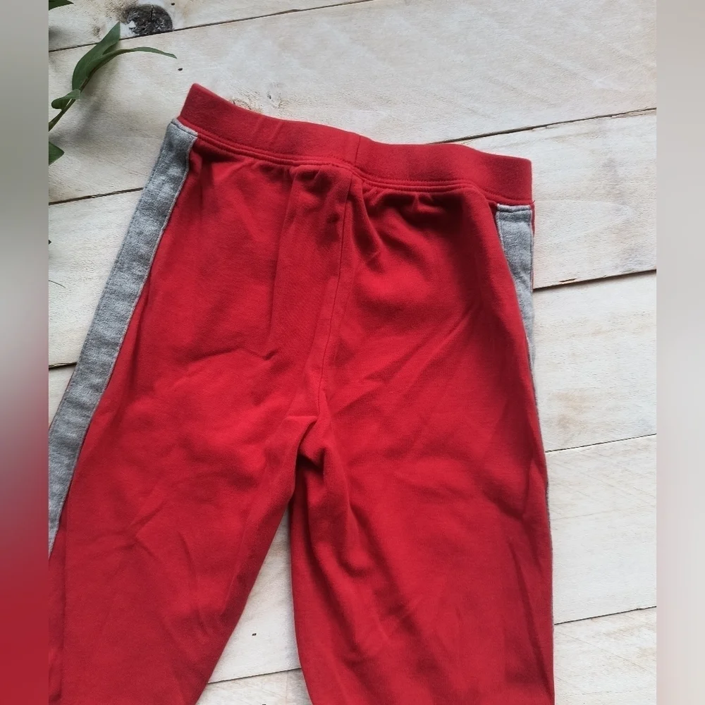 Carter's Toddler Boys Sweatpants Jogger Pants Red Gray Size 24 Months